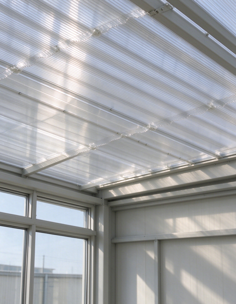 Clear Corrugated Polycarbonate Roofing Sheet