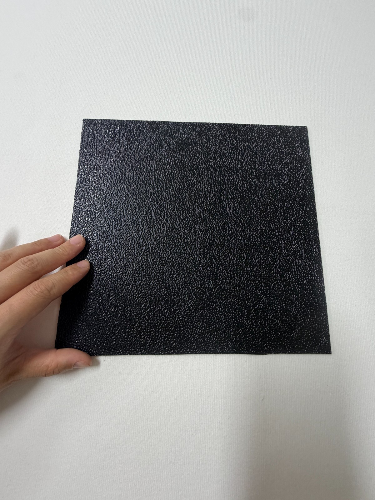 3mm Black Leather Grain Textured Polycarbonate Sheet