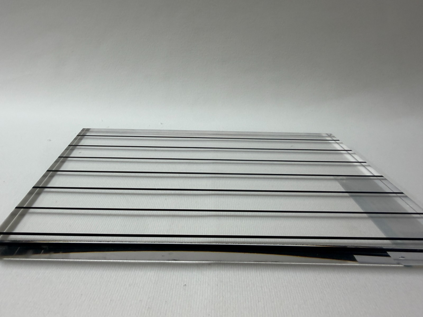 Clear Striped Acrylic Sheet