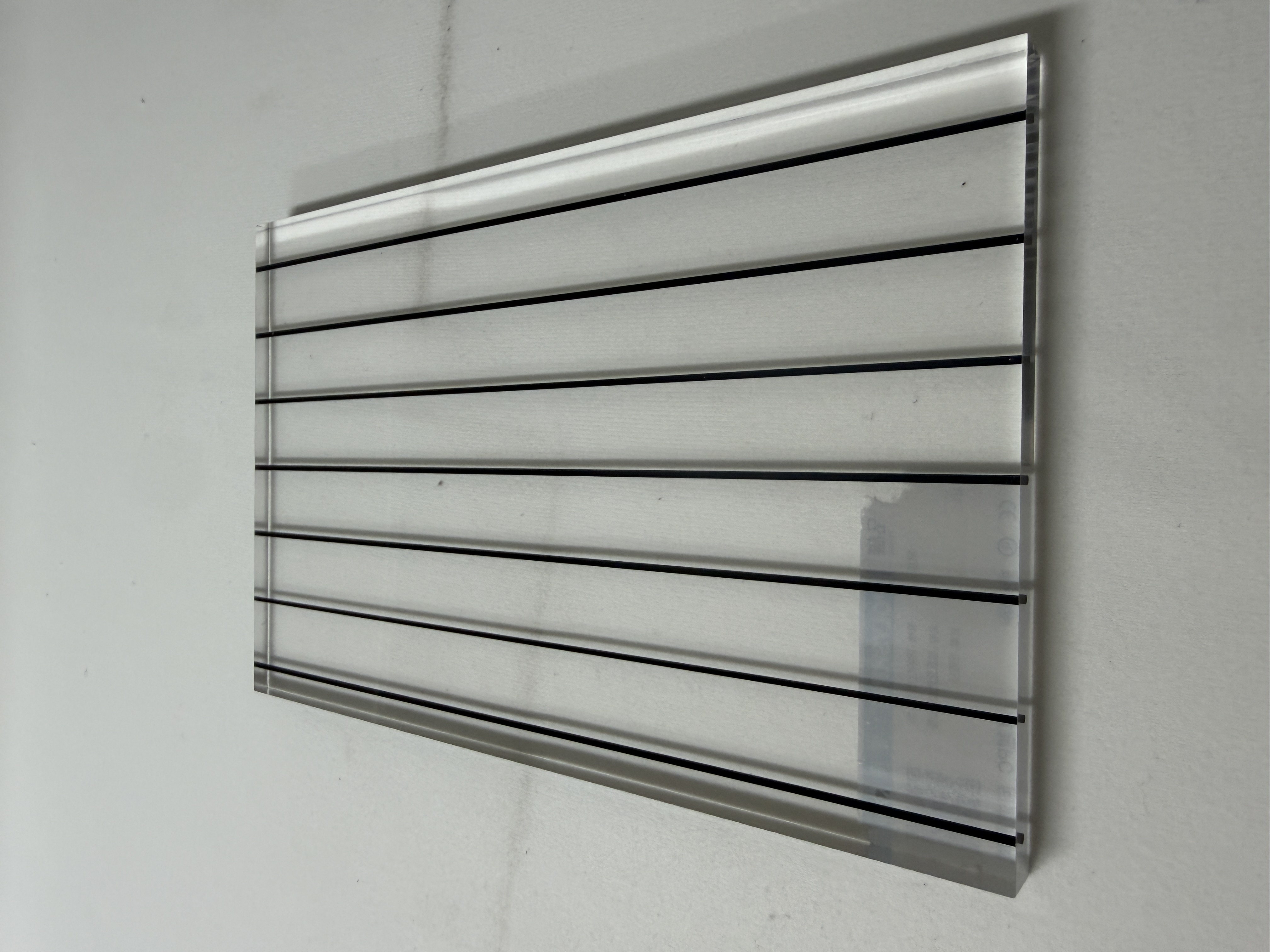 Clear Striped Acrylic Sheet