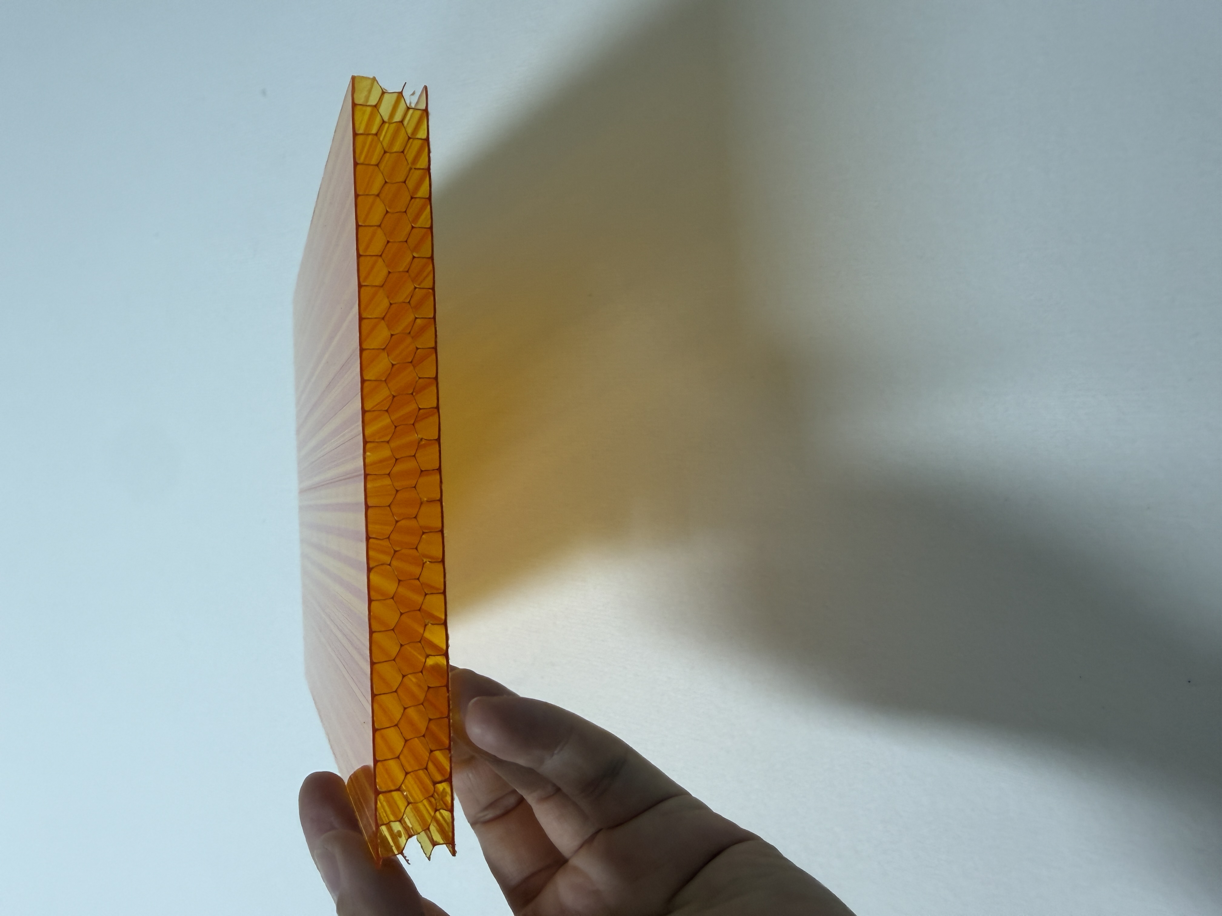 15mm Orange Polycarbonate Holl...