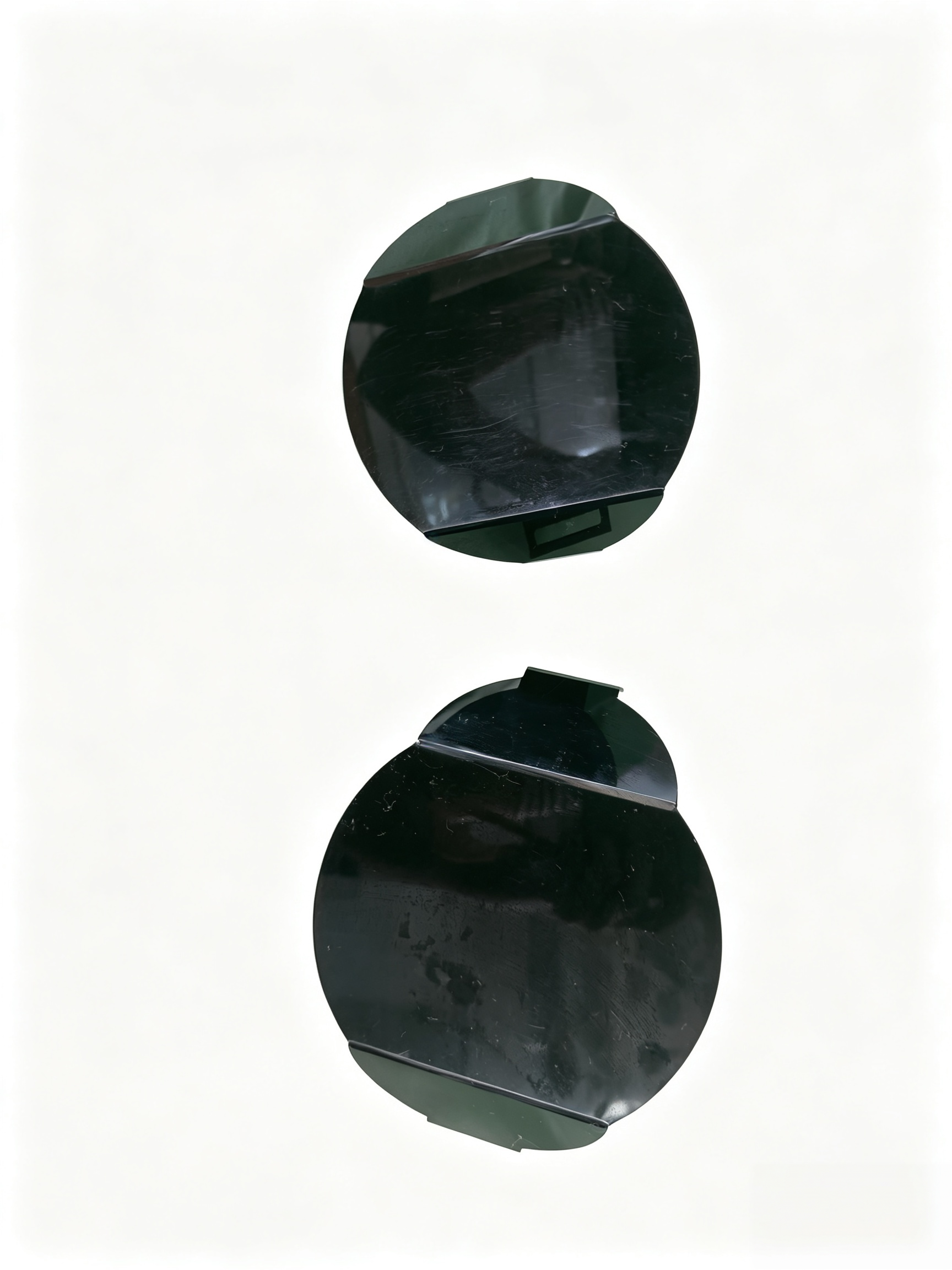 Black Glossy Acrylic Round Dis...