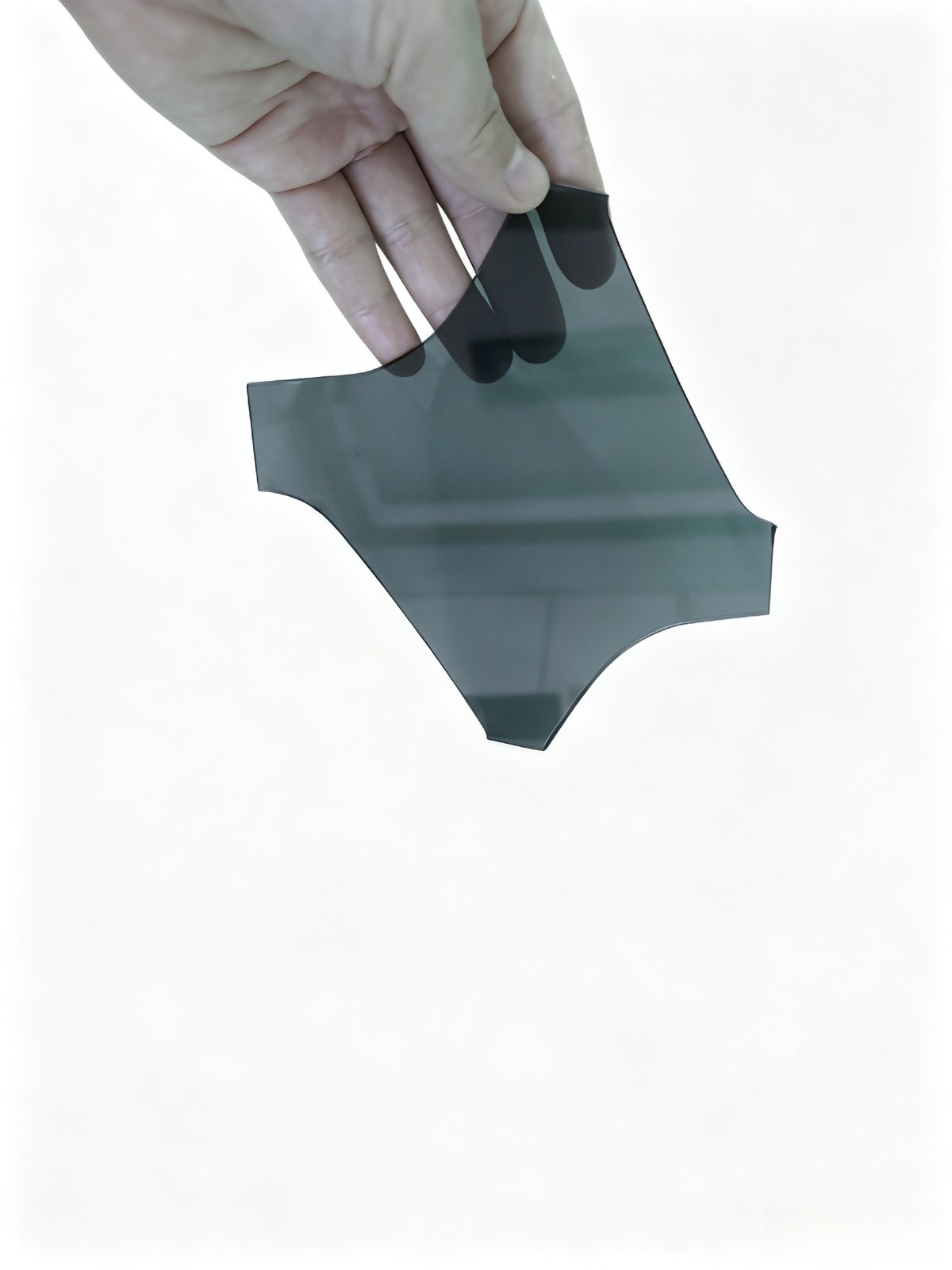 Custom Thin Smoke Tinted Polycarbonate Film with Special Contour Cutting
