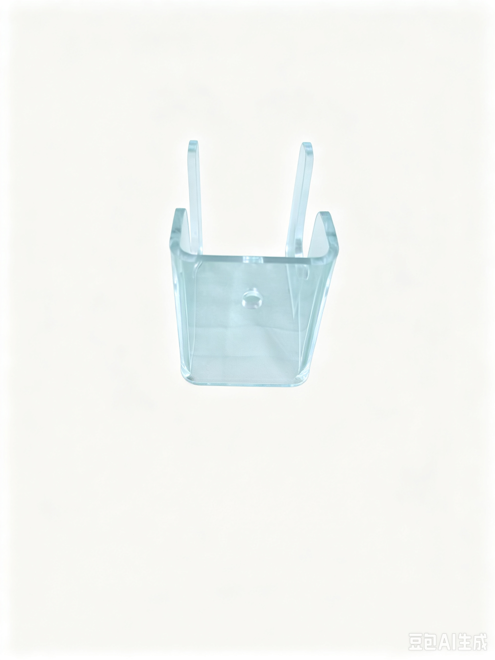 Clear Acrylic U-Shaped Bracket Holder, Thermoformed Acrylic Storage Rack with Notch Cutouts