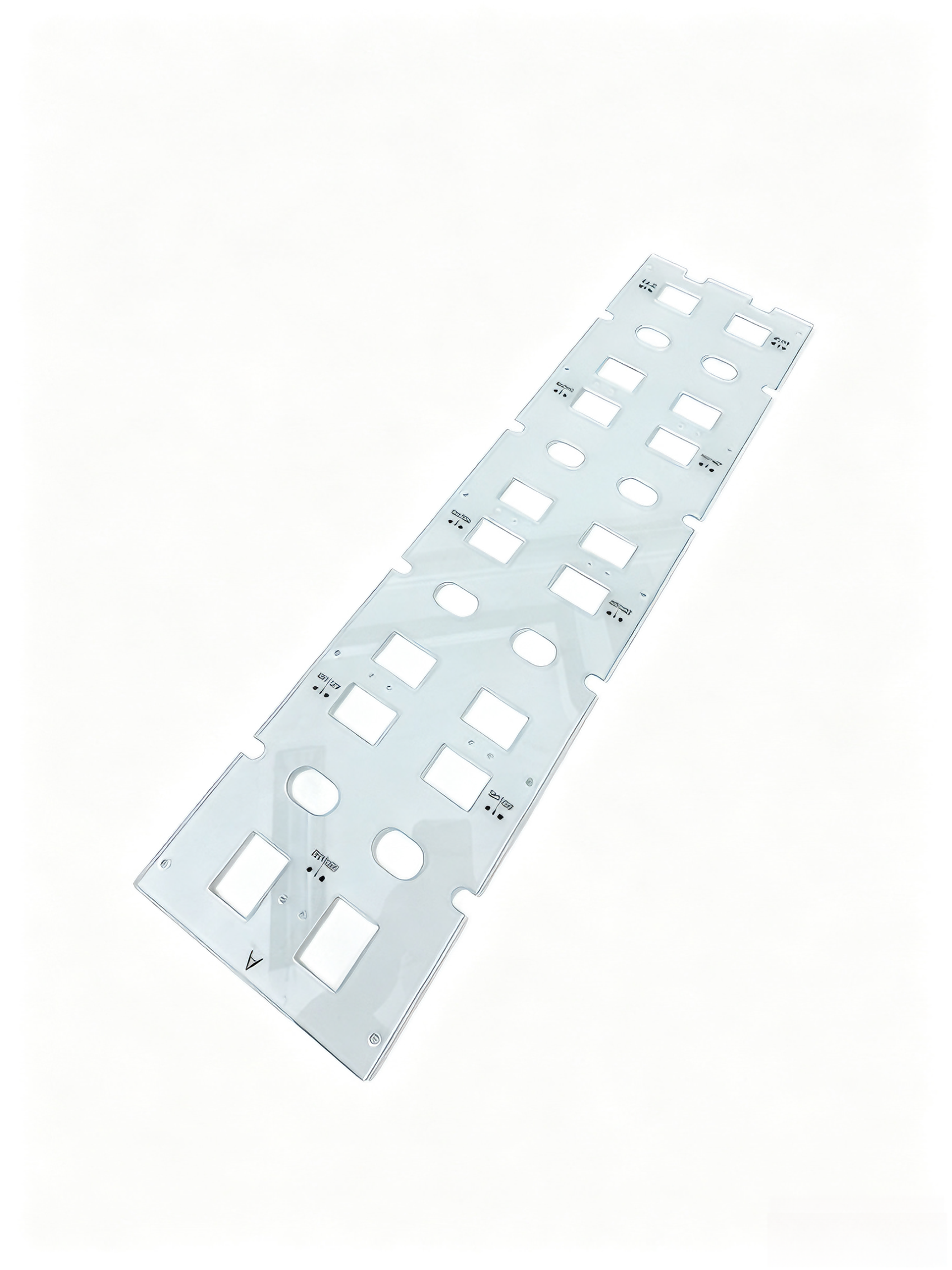 Custom White Clear Polycarbonate Panel with Printed Markings