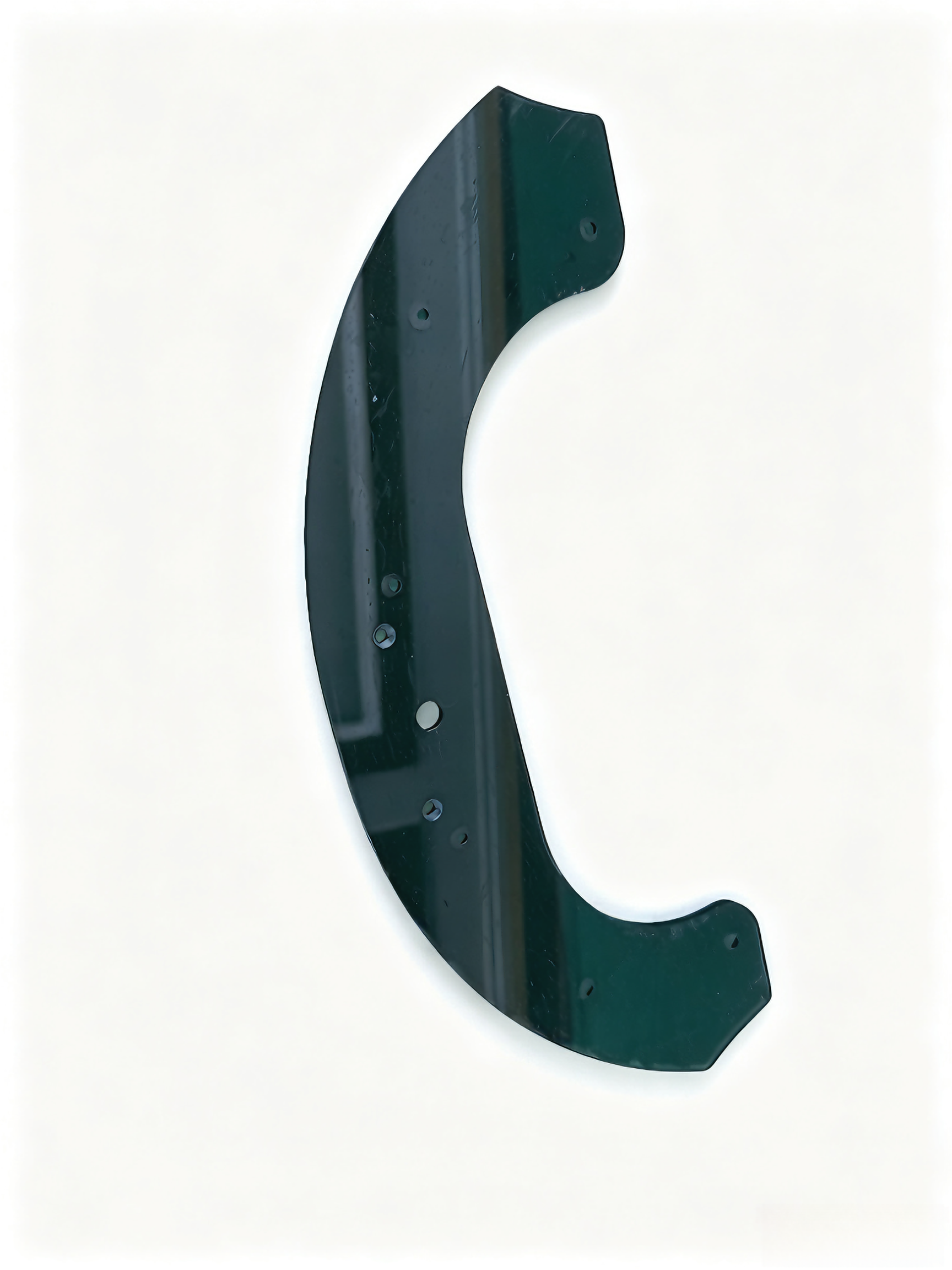 Custom Smoke Tinted Curved Polycarbonate Guard Plate with CNC Mounting Holes