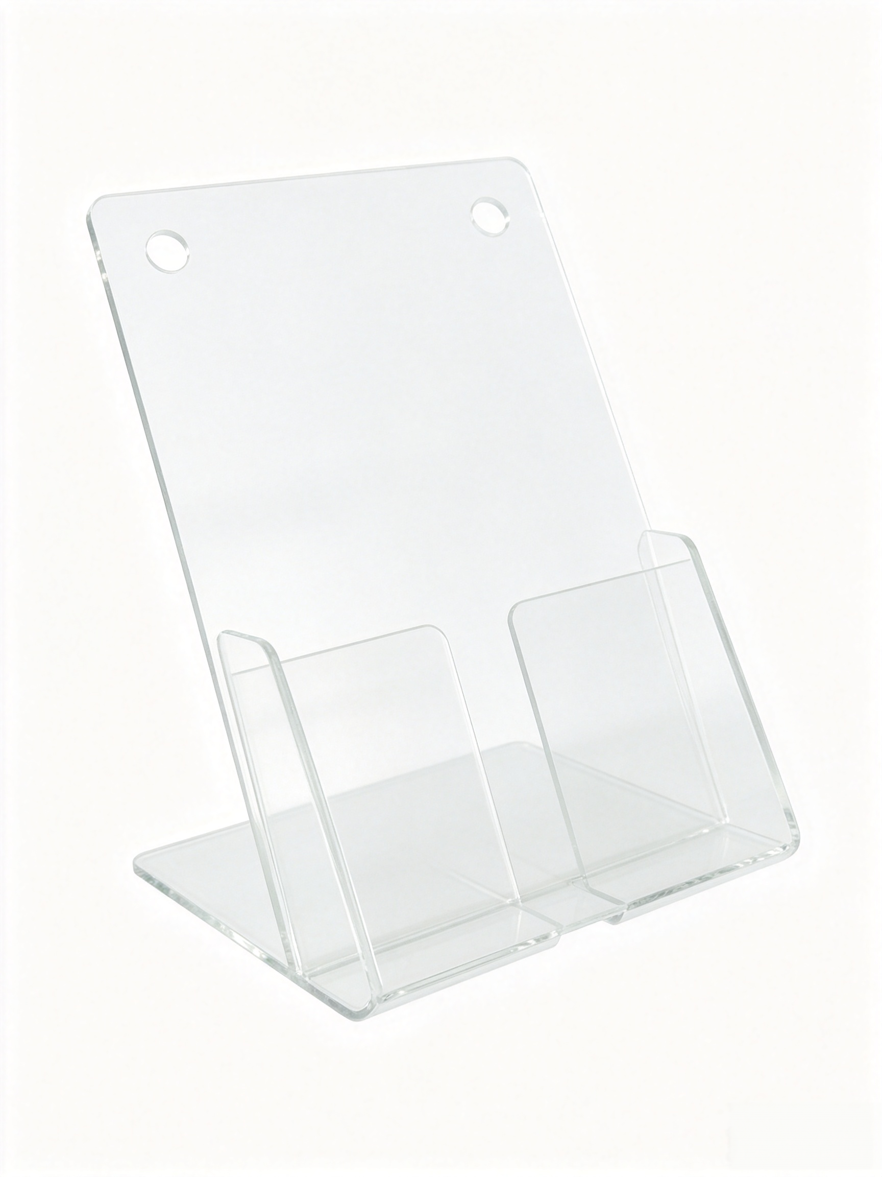 Clear PC/Acrylic Double Pocket Brochure Holder